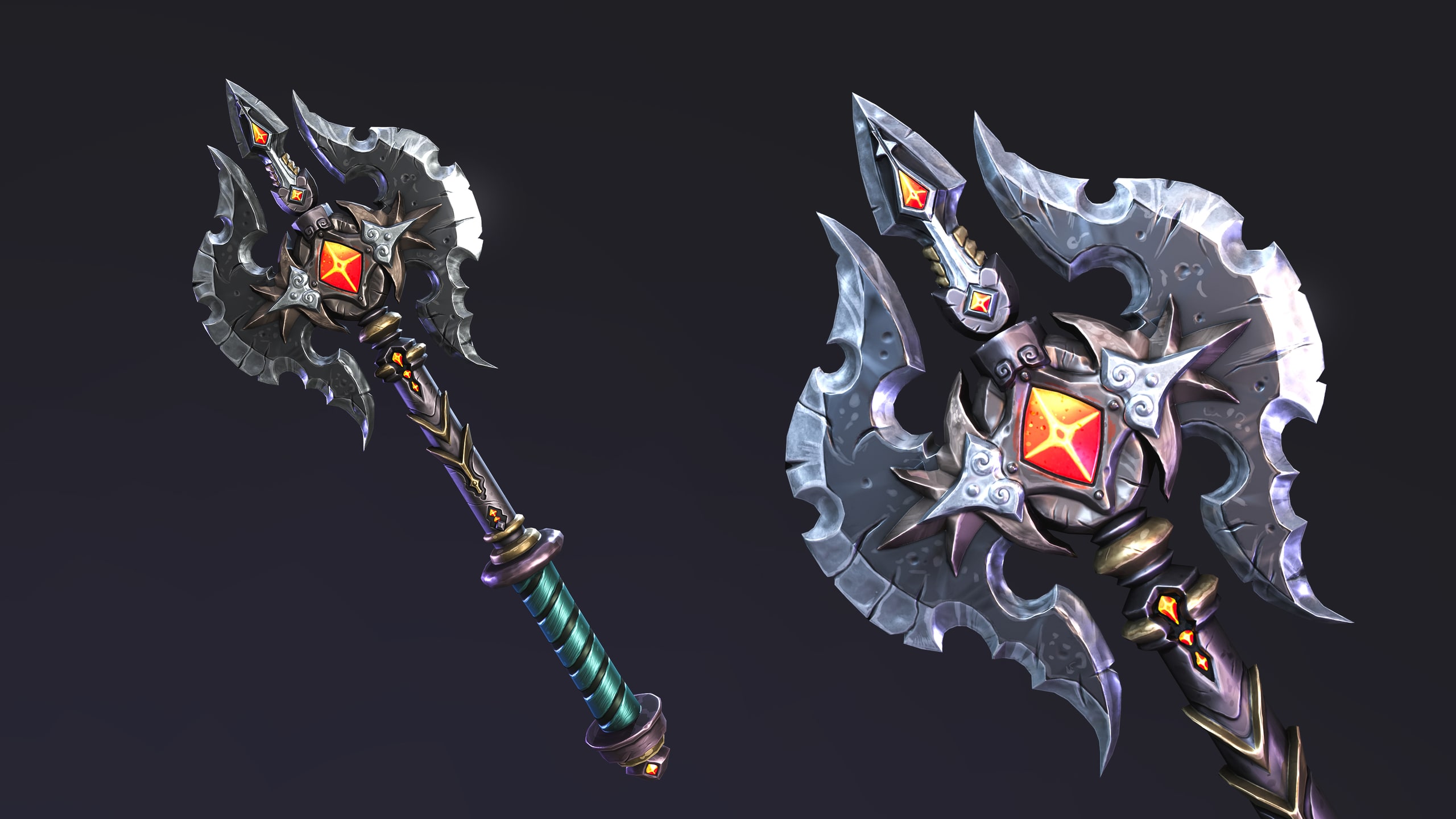 Stylized Battle Axe - 2