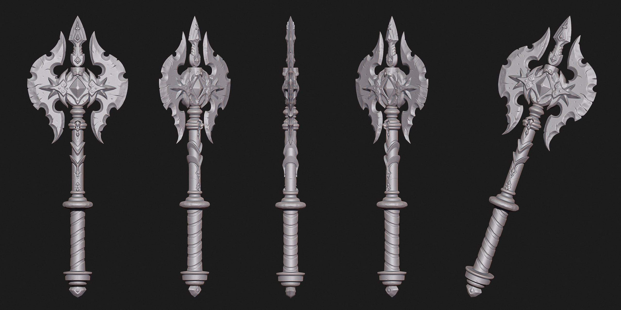 Stylized Battle Axe - 4